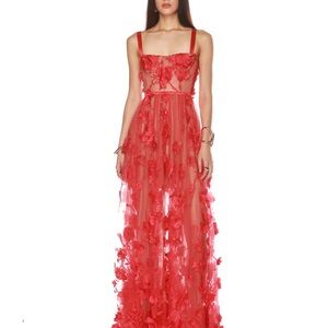 x REVOLVE Bronx and Banco Anastasia Maxi Dress Red XS NWT